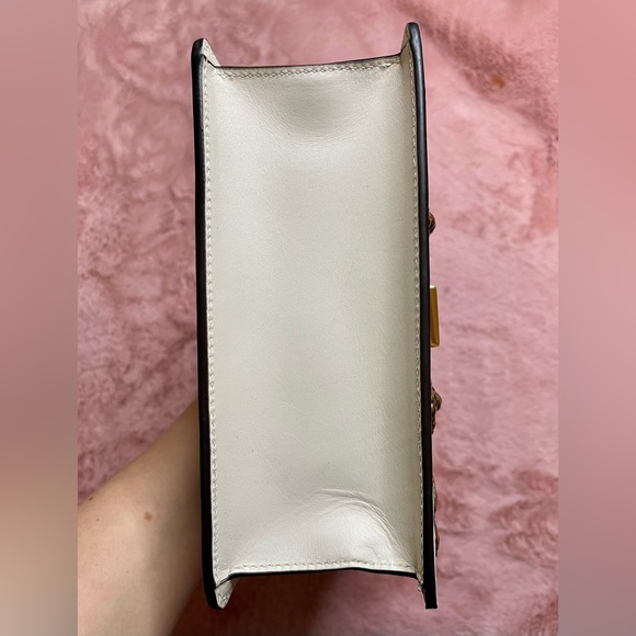 GUCCI Sylvie Top Handle Bag Embellished Leather Mini - Picture 8 of 13